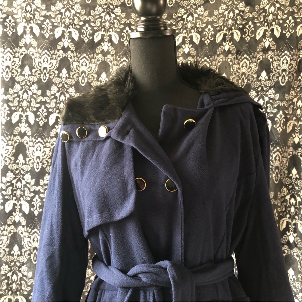 Yiyigiao Coat | Size: 4XL | Color: Navy Blue |